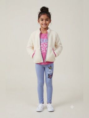 Pink Velvet Girls 3 Piece Set